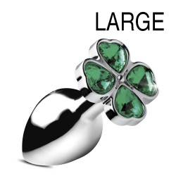 Booty Sparks Plug bijou Lucky Gem Trèfle 9 x 4 cm